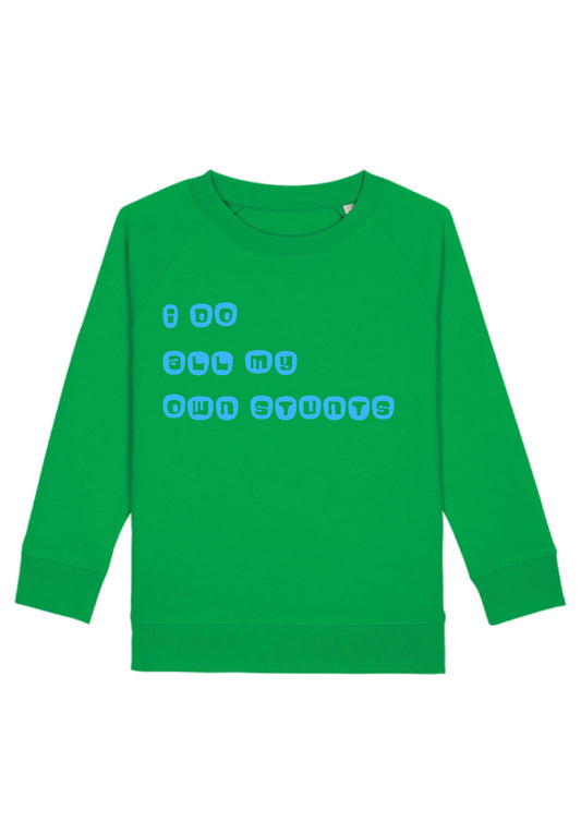 Children's green sweatshirt.